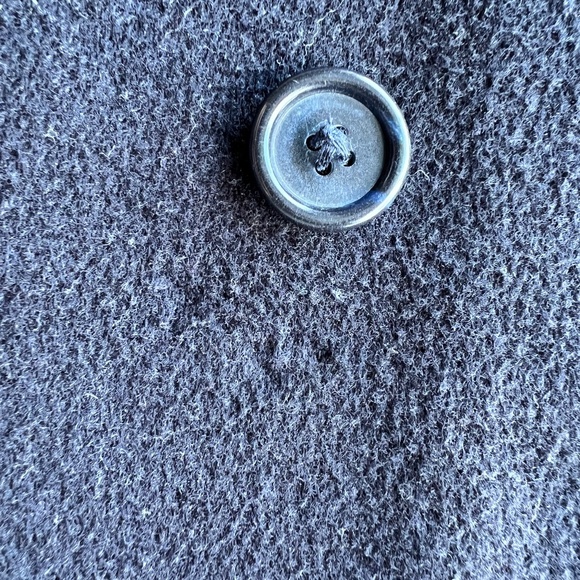 J. Crew Wool Cashmere Blend Cropped Pea Coat Navy sz L - Picture 13 of 13